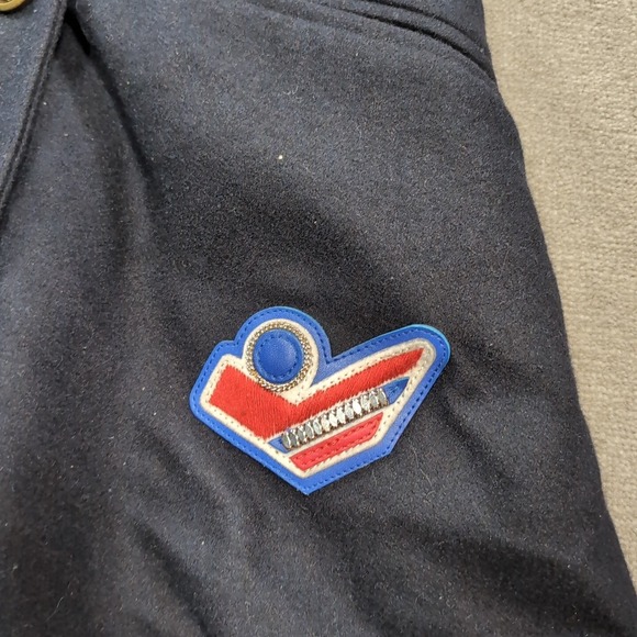 Coach Womens‎ 1941 Naval Officer Pea Coat Navy Blue Double Breasted Patch Size 0 - Picture 6 of 12